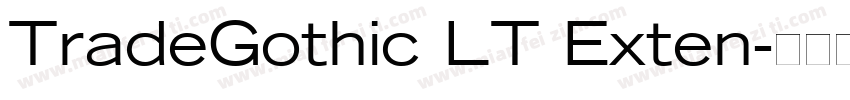 TradeGothic LT Exten字体转换